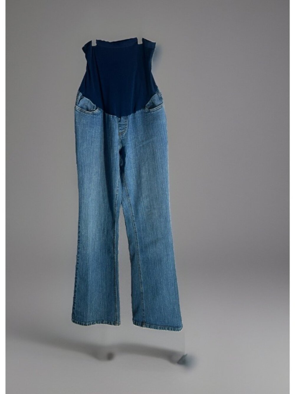 Motherhood Maternity 4 Pocket Denim Jeans Pants Size Medium 10” Belly